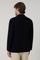 Dunkelblaue K-Jacket aus Strickjersey