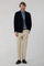 Dunkelblaue K-Jacket aus Strickjersey