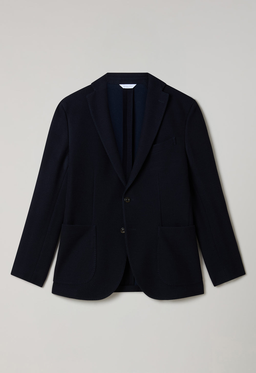 Dunkelblaue K-Jacket aus Strickjersey