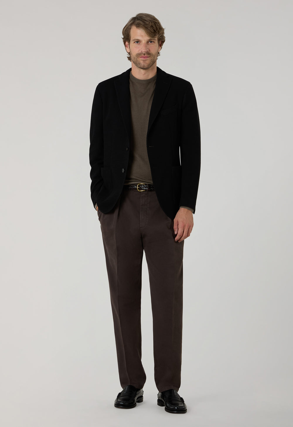 K-Jacket in jersey lavorato nera