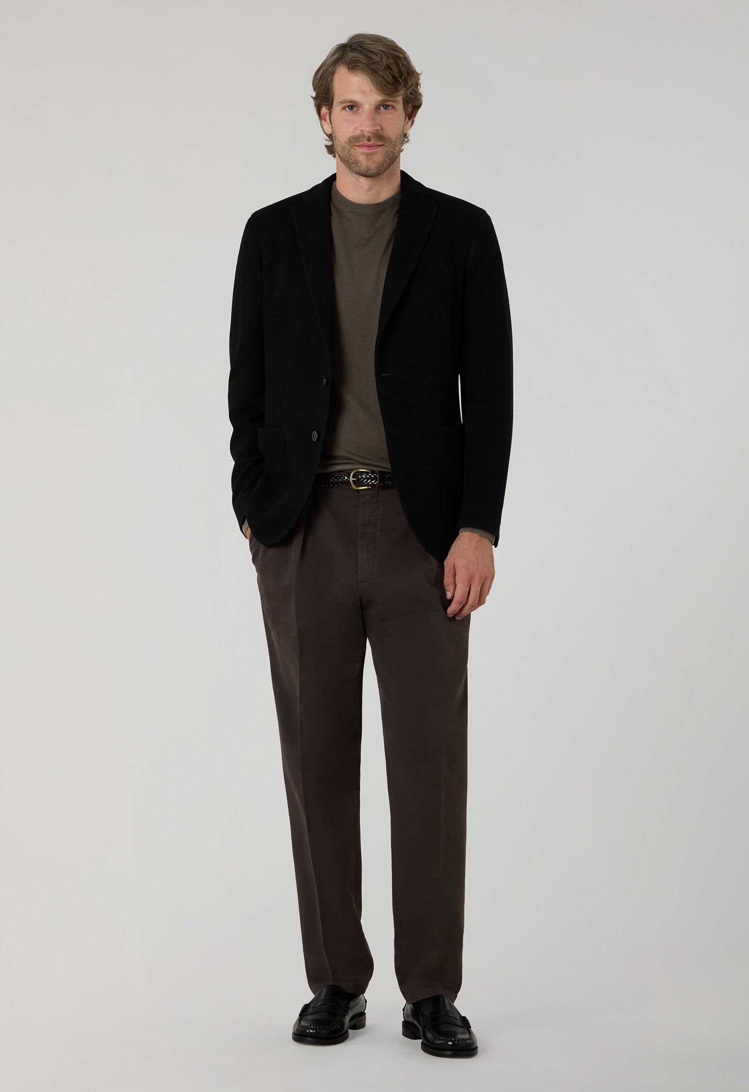K-Jacket in jersey lavorato nera