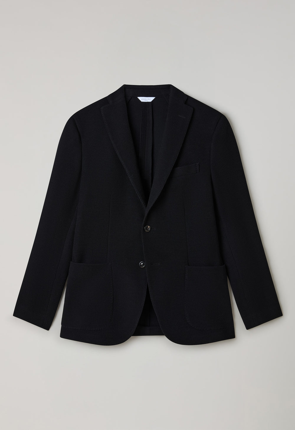 K-Jacket in jersey lavorato nera