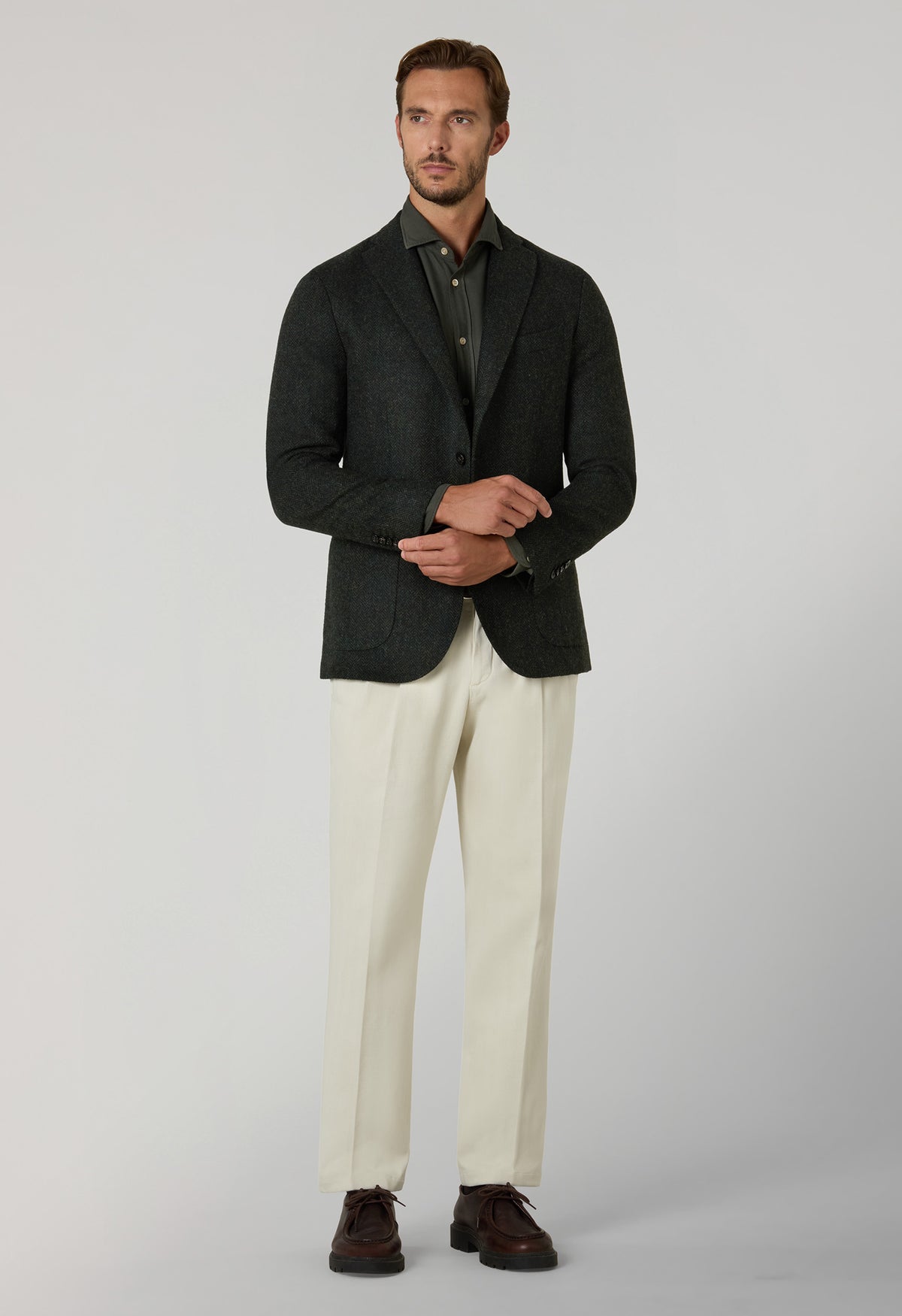 Green Shetland Chevron K-Jacket