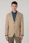Beige blended Wool Silk K-Jacket