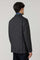 Dark Grey blended Wool Silk K-Jacket