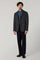 Dark Grey blended Wool Silk K-Jacket