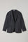 Dark Grey blended Wool Silk K-Jacket