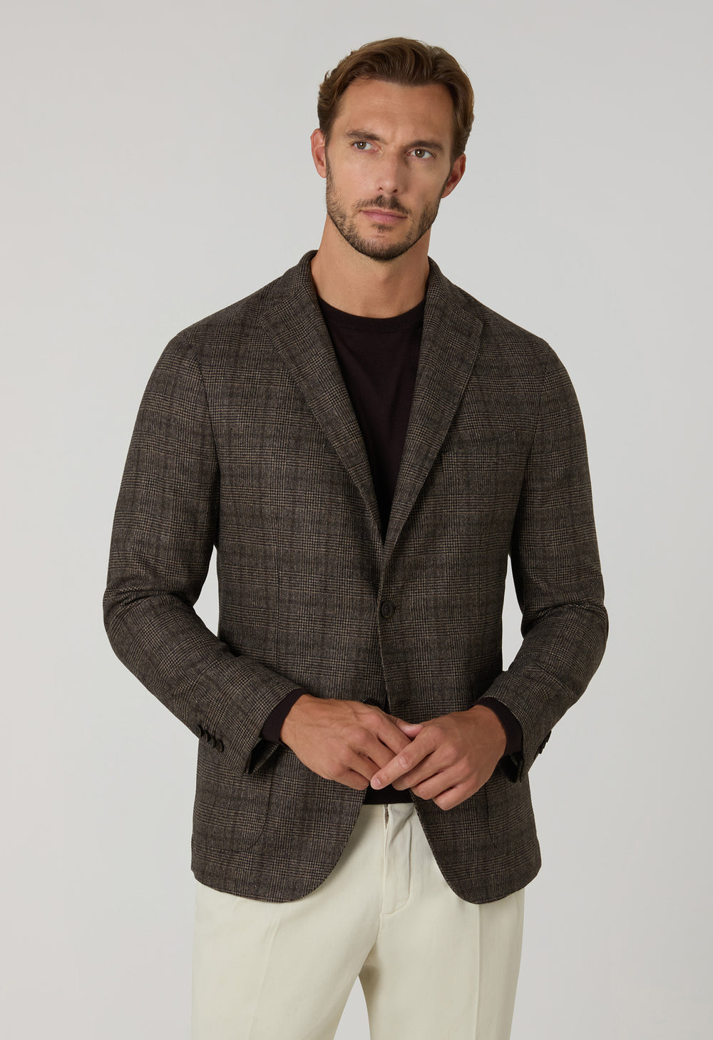 Brown Prince of Wales blend K-Jacket 