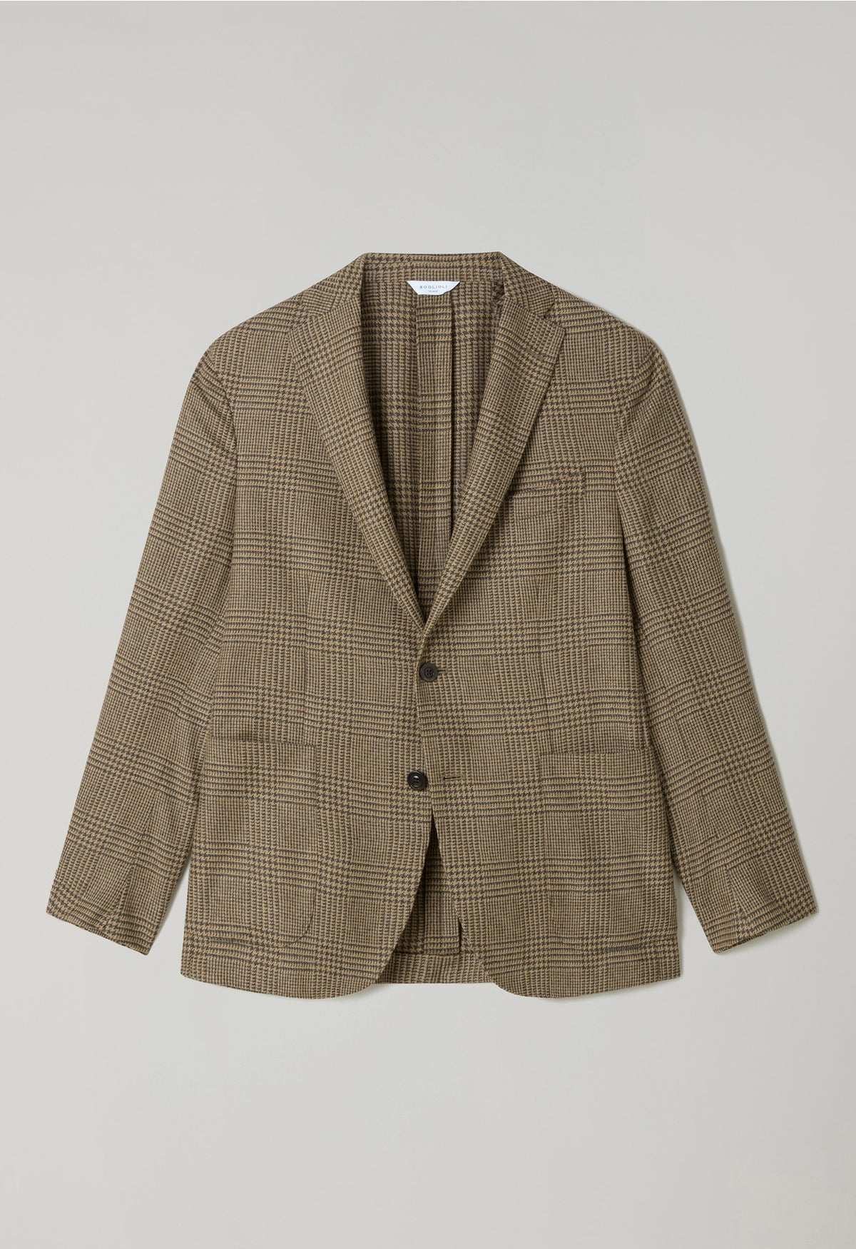 K-Jacket Principe di Galles in misto lana beige