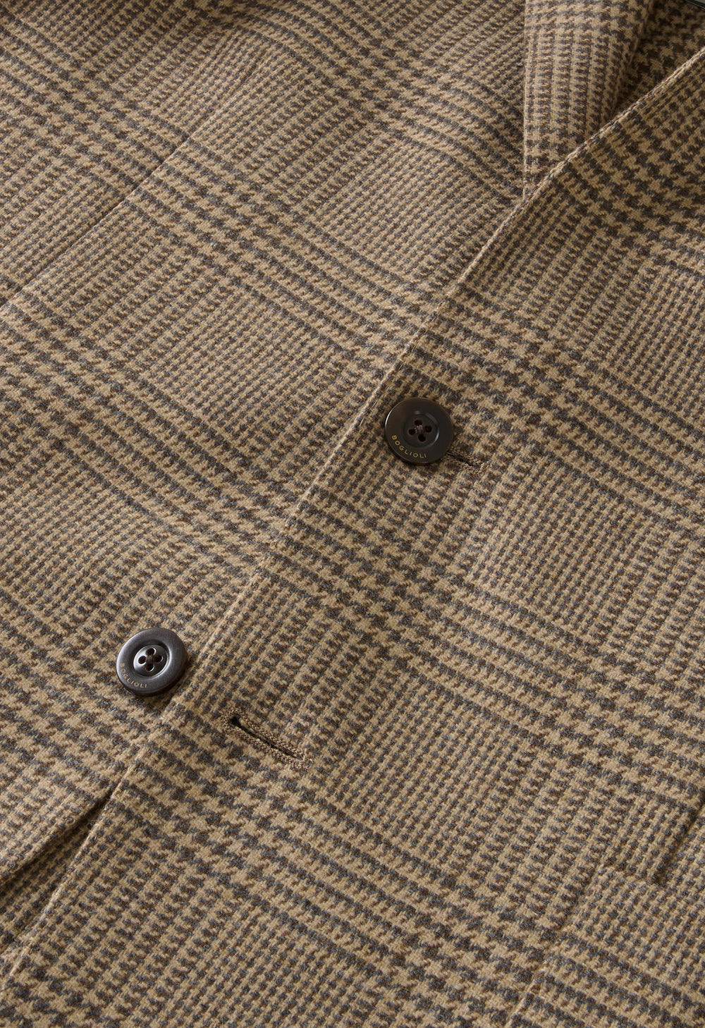 K-Jacket Principe di Galles in misto lana beige