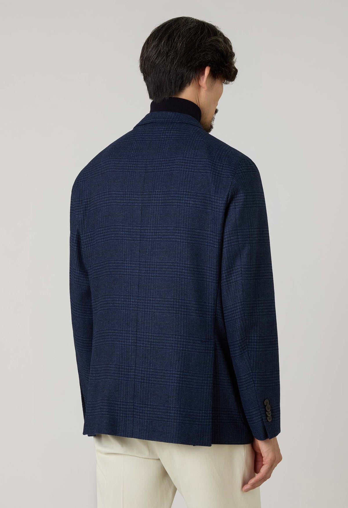 Blue Prince of Wales Wool blend K-Jacket