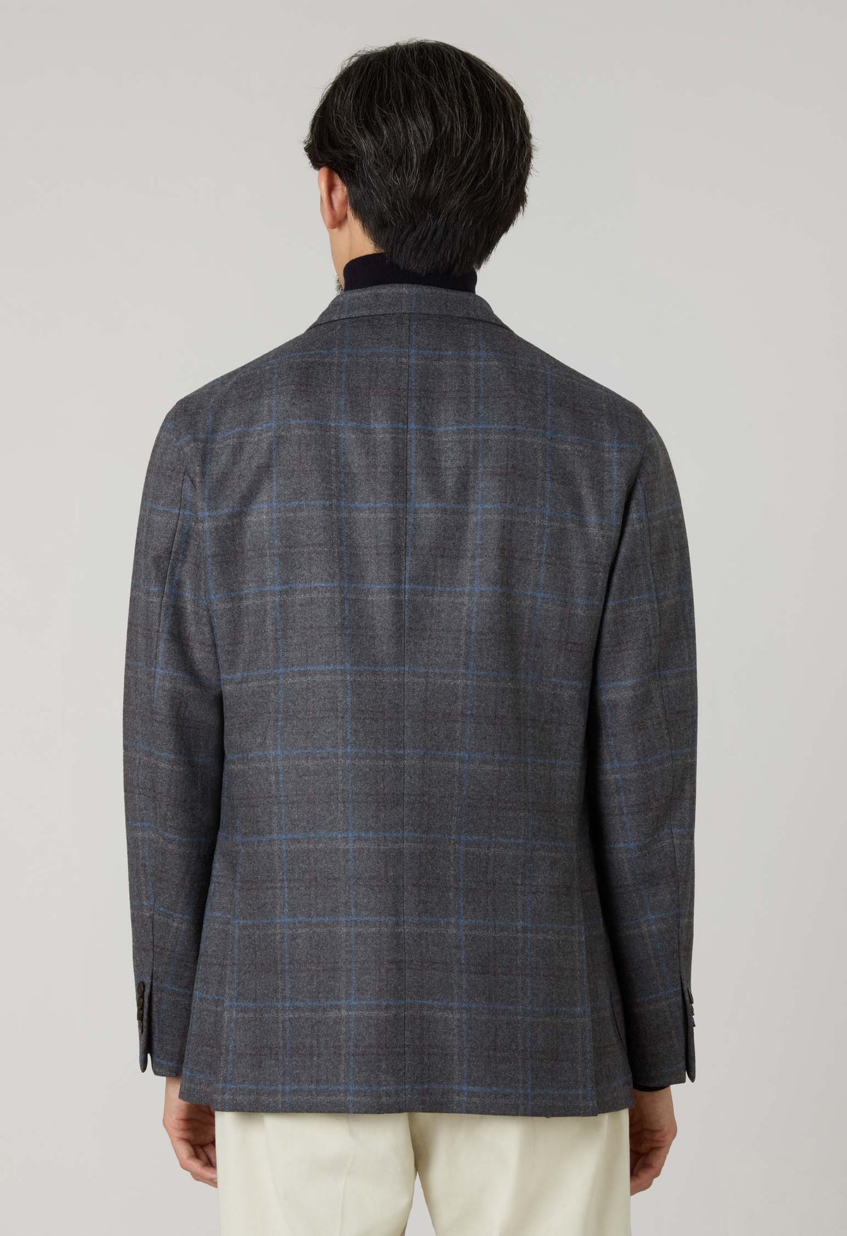 Grey Wool check K-Jacket