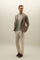 K-Jacket marrone chiaro in lana leggera a nido d’ape