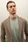 K-Jacket marrone chiaro in lana leggera a nido d’ape
