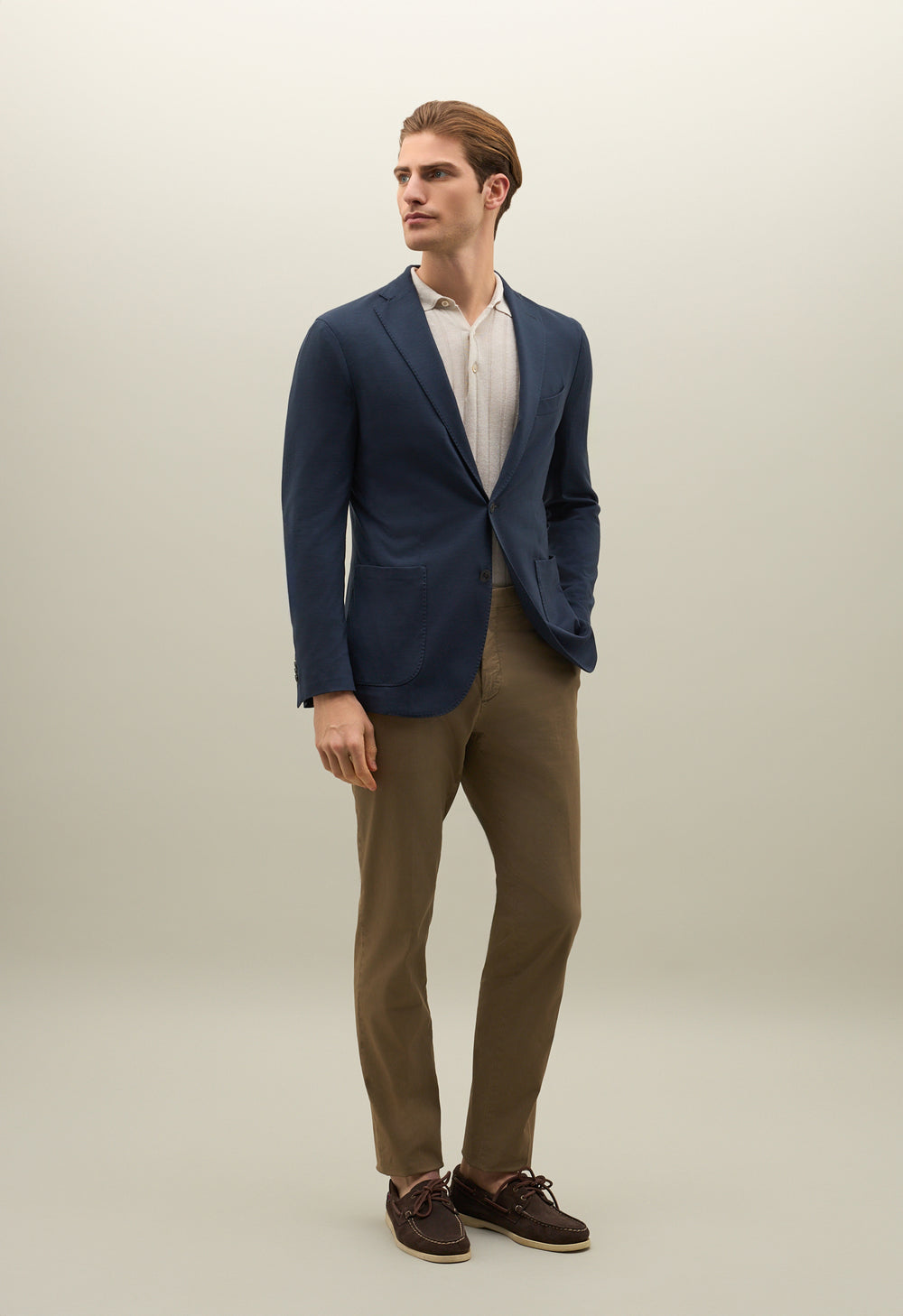 Blue Light Wool Jersey K-Jacket