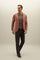 Pink Wool Silk Linen Oxford K-Jacket