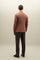 Pink Wool Silk Linen Oxford K-Jacket