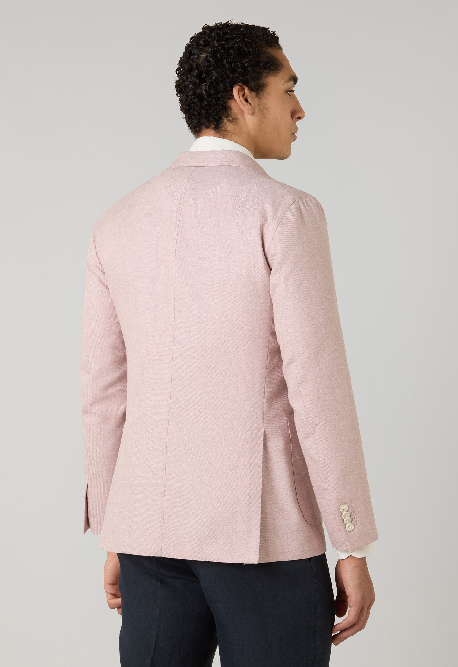 K-Jacket in cotone cashmere e seta rosa