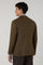 Brown Garment Dyed Wool Herringbone K-Jacket