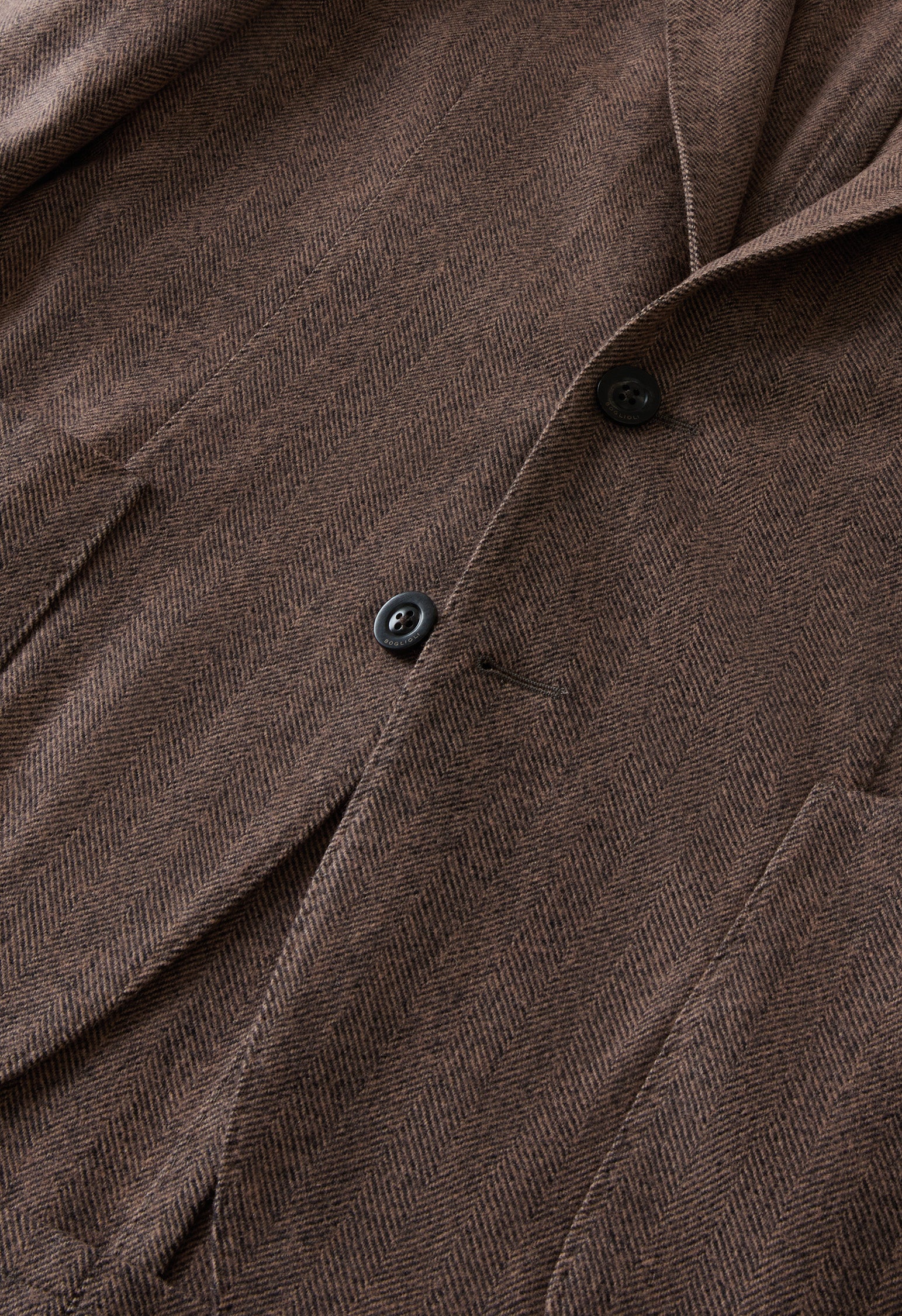 K-Jacket in lana tinta in capo a spina di pesce malva