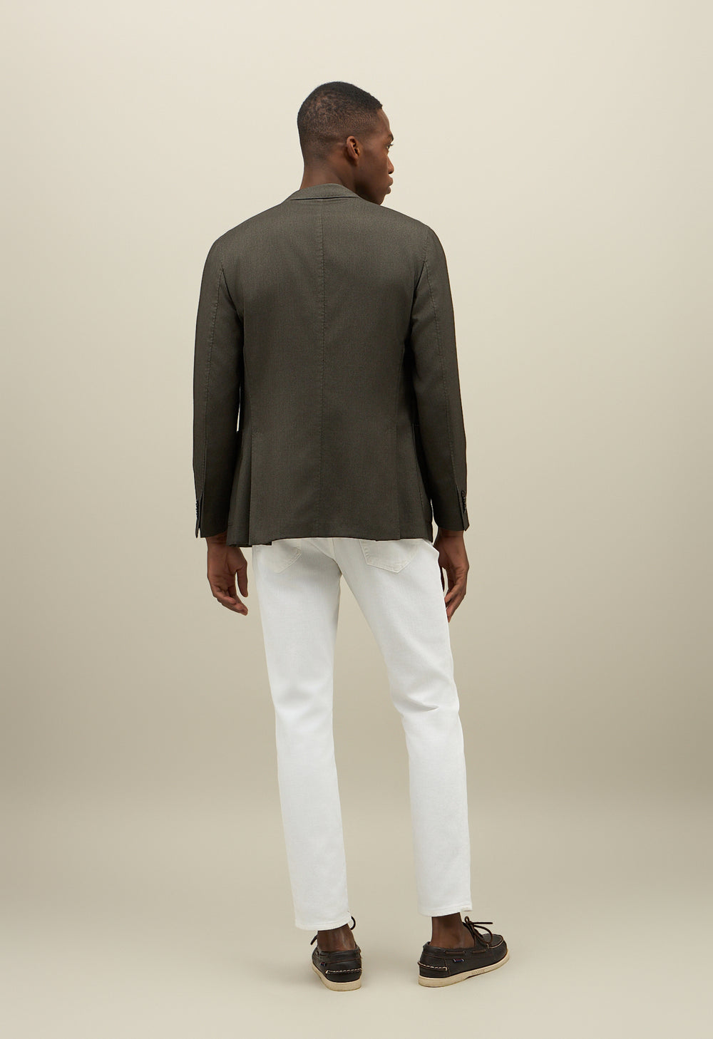 Green Garment Dyed Cashmere Silk K-Jacket