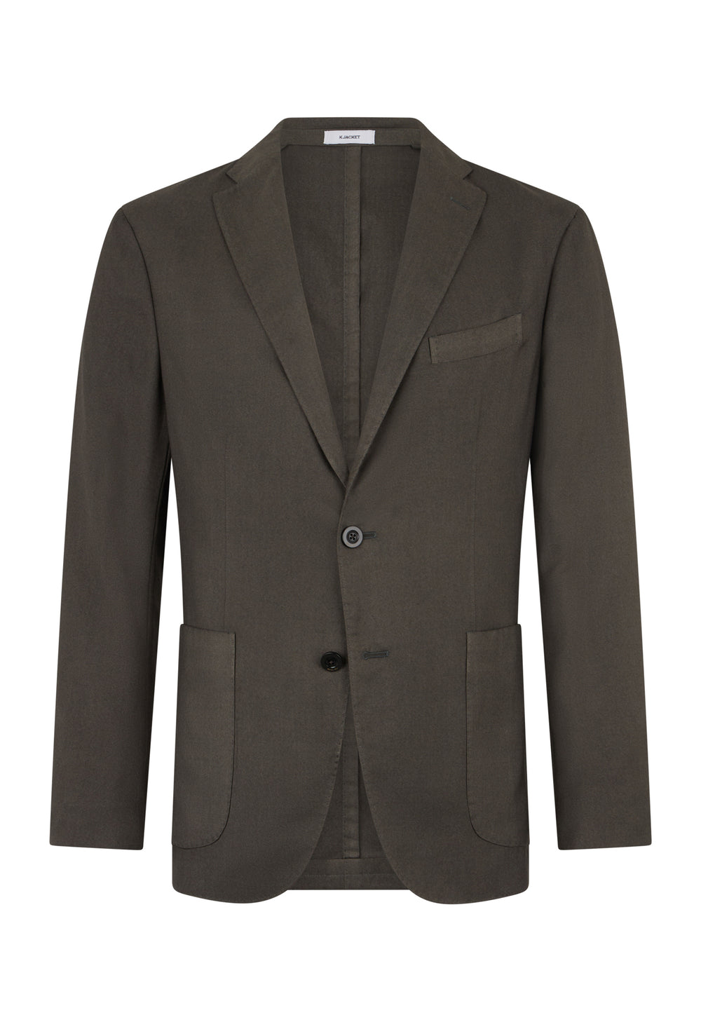 Green Garment Dyed Cashmere Silk K-Jacket