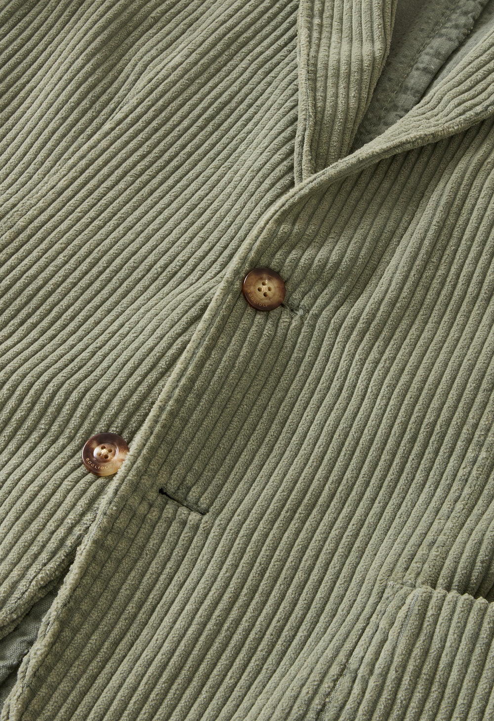 Green Garment Dyed Wide Wale Corduroy K-Jacket