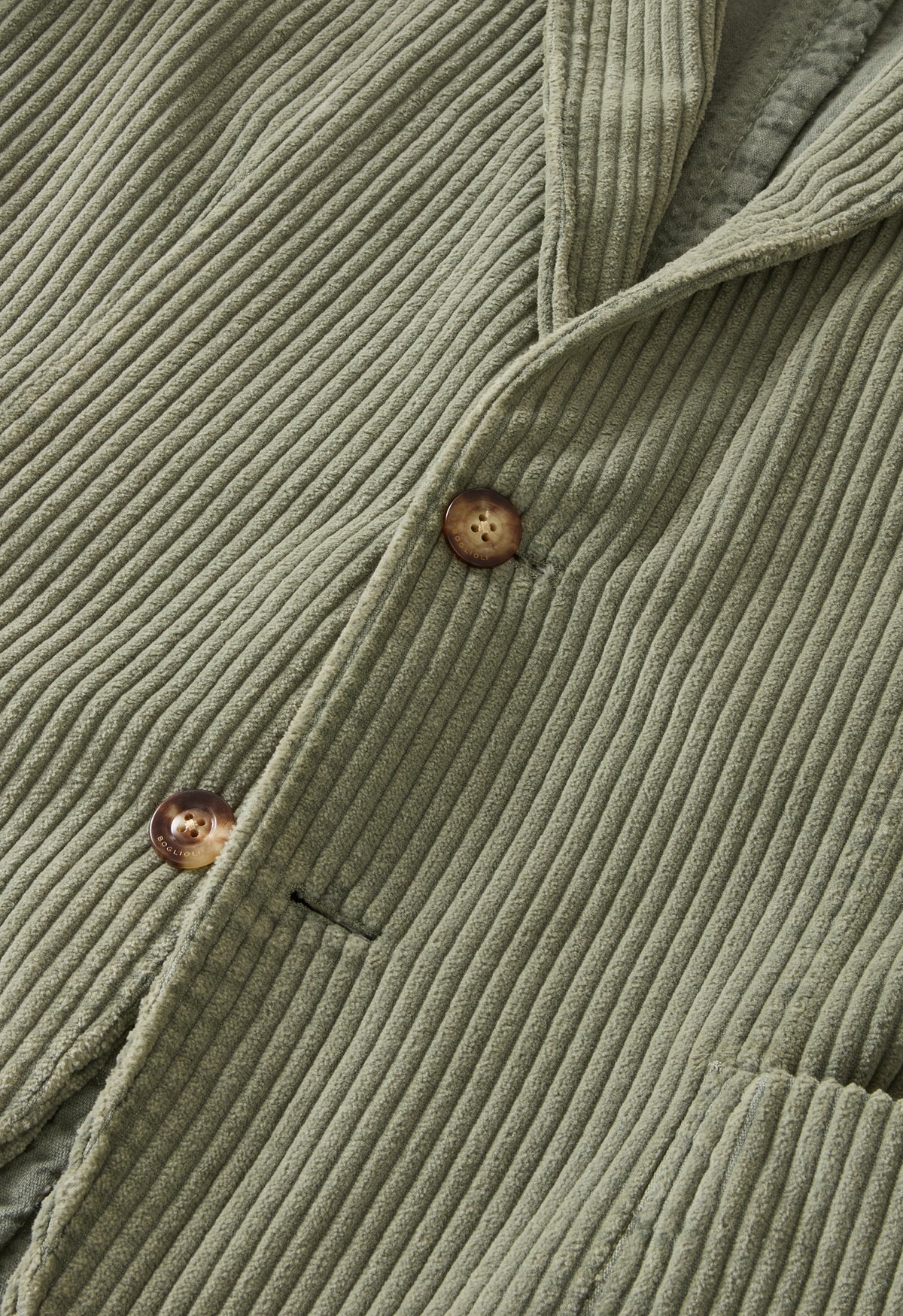 Green Garment Dyed Wide Wale Corduroy K-Jacket