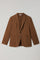 Brown Garment Dyed Soft Cotton K-Jacket