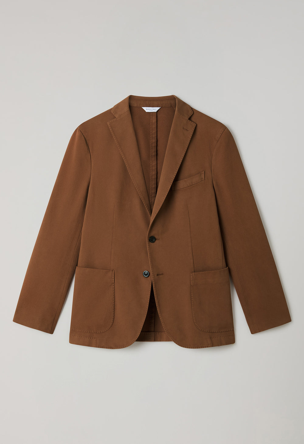 Brown Garment Dyed Soft Cotton K-Jacket