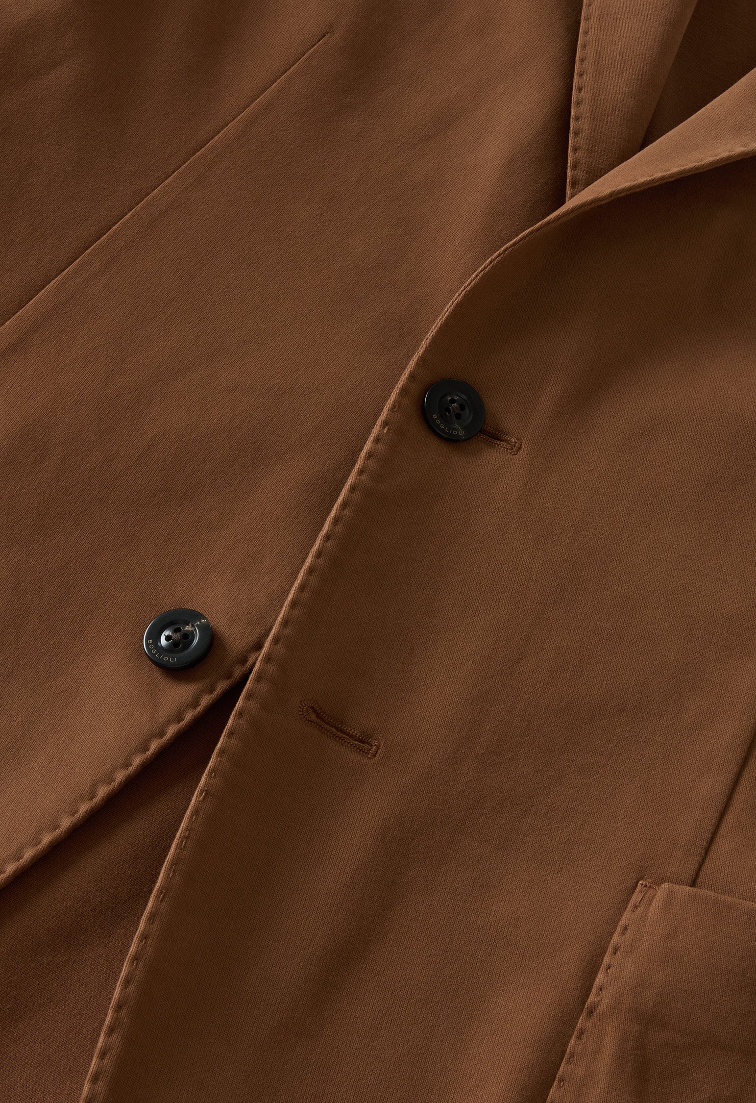 Brown Garment Dyed Soft Cotton K-Jacket