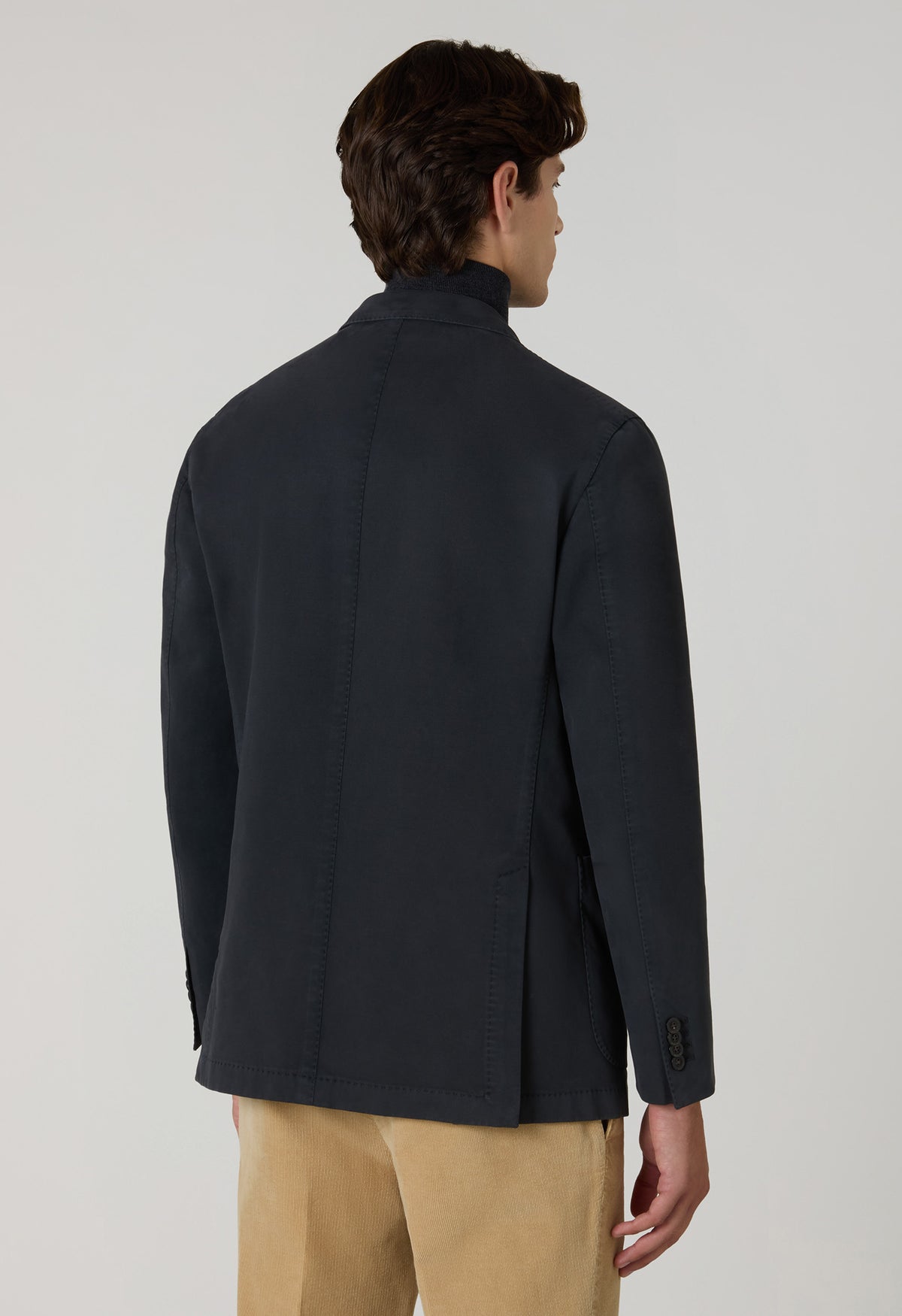 K-Jacket in cotone soft tinto in capo grigio scuro