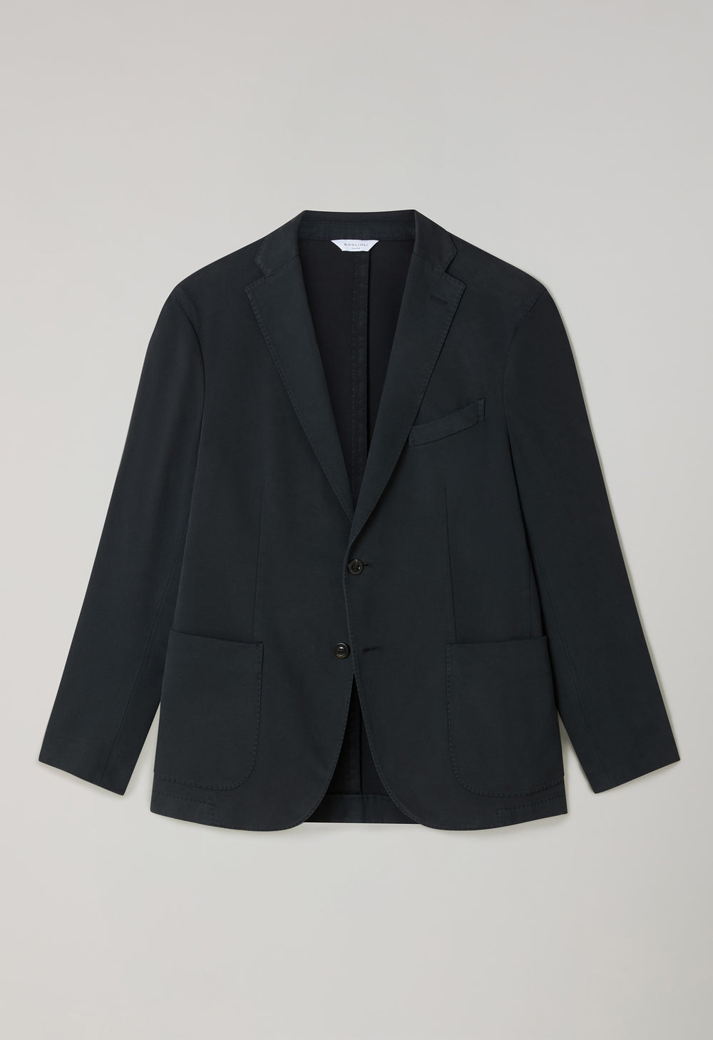 Dark Grey Garment Dyed Soft Cotton K-Jacket