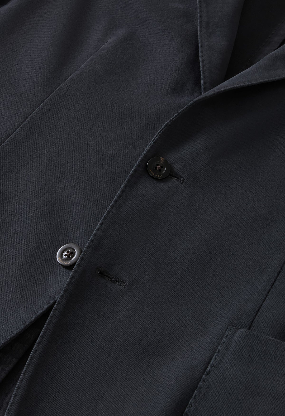 Dark Grey Garment Dyed Soft Cotton K-Jacket