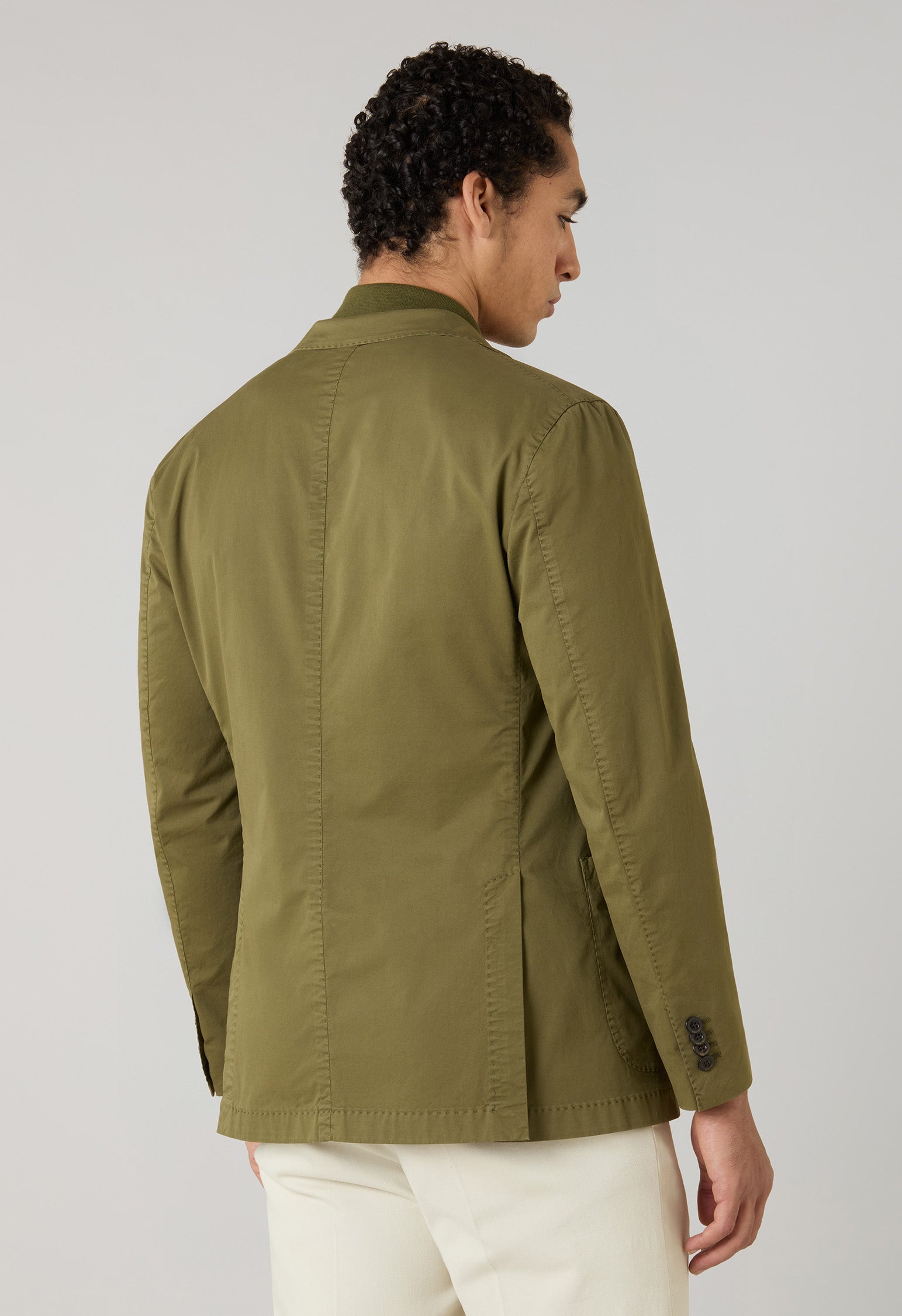 K-Jacket in cotone tinto in capo verde