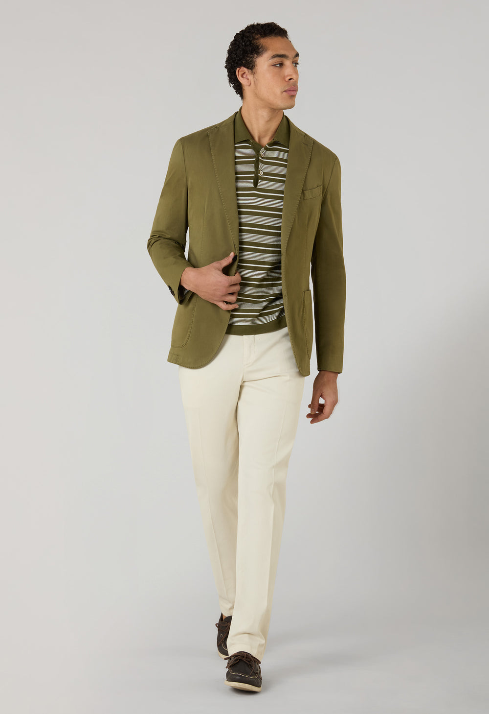 Green Garment Dyed Supima Cotton K-Jacket