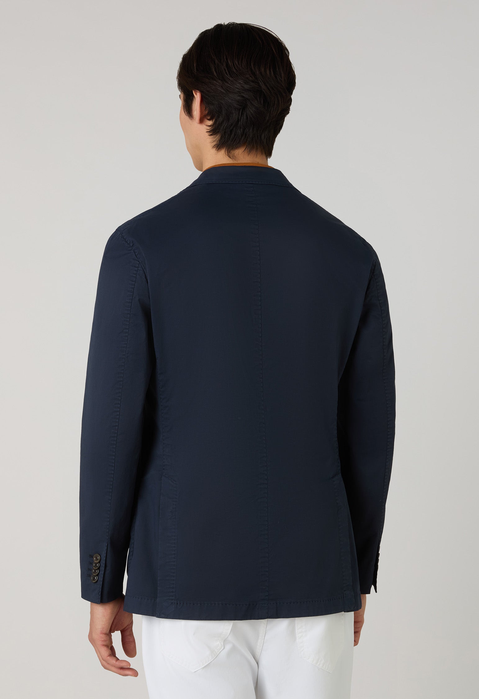 Blue Garment Dyed Supima Cotton K-Jacket