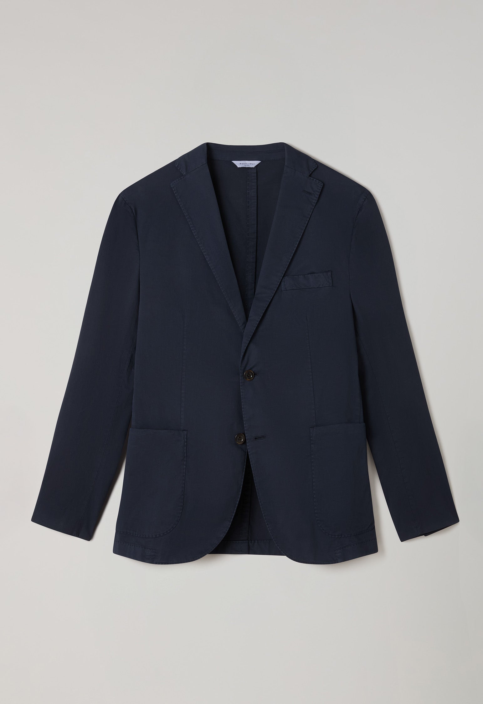 Blue Garment Dyed Supima Cotton K-Jacket