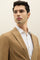 Abito K-Jacket in popeline leggero tinto in capo marrone chiaro