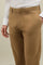 Abito K-Jacket in popeline leggero tinto in capo marrone chiaro