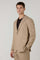 Beige blended Wool Silk K-Suit