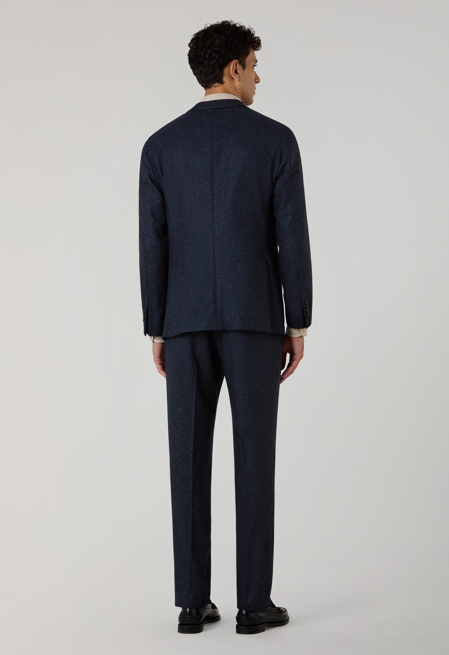 Abito K-Jacket in misto lana e seta blu