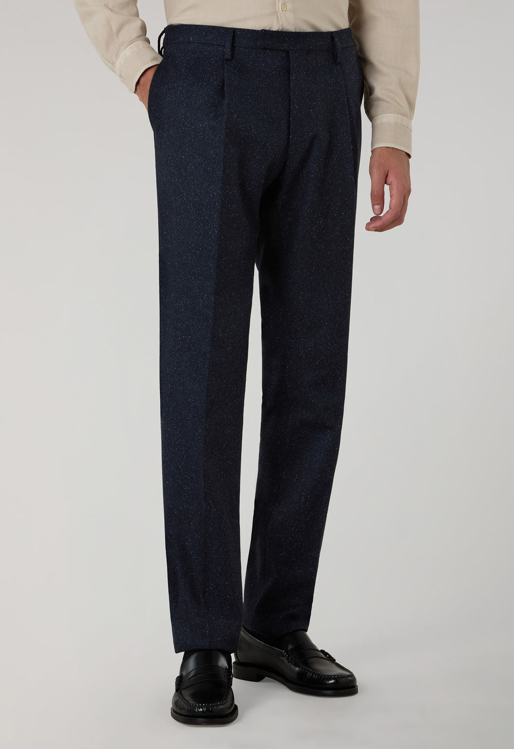 Abito K-Jacket in misto lana e seta blu