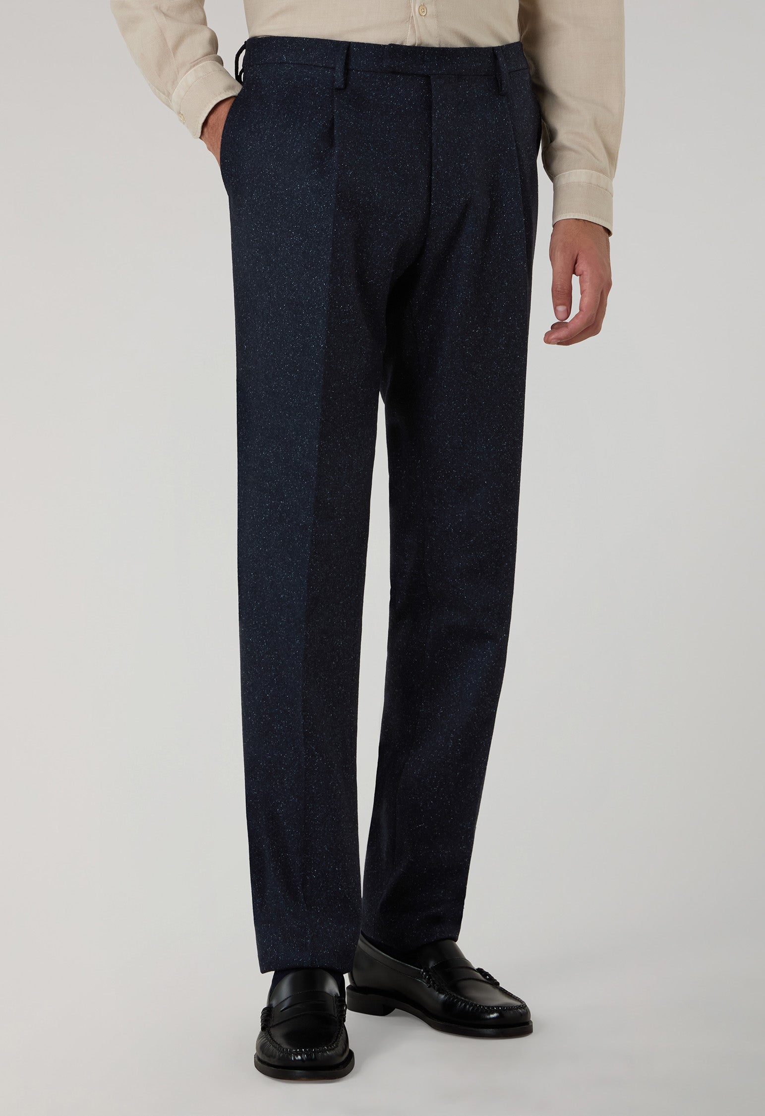 Abito K-Jacket in misto lana e seta blu