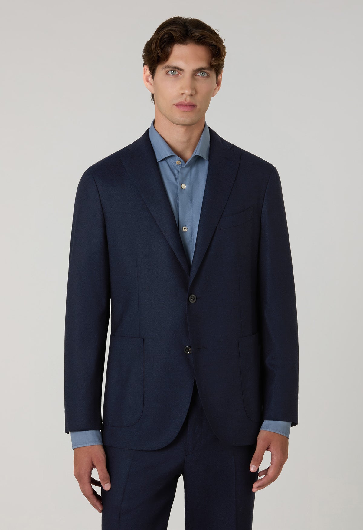 Abito K-Jacket in flanella superlight blu