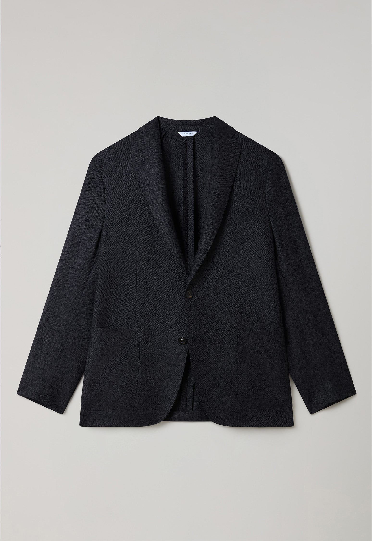 Dark Grey Wool Hopsack K-Jacket