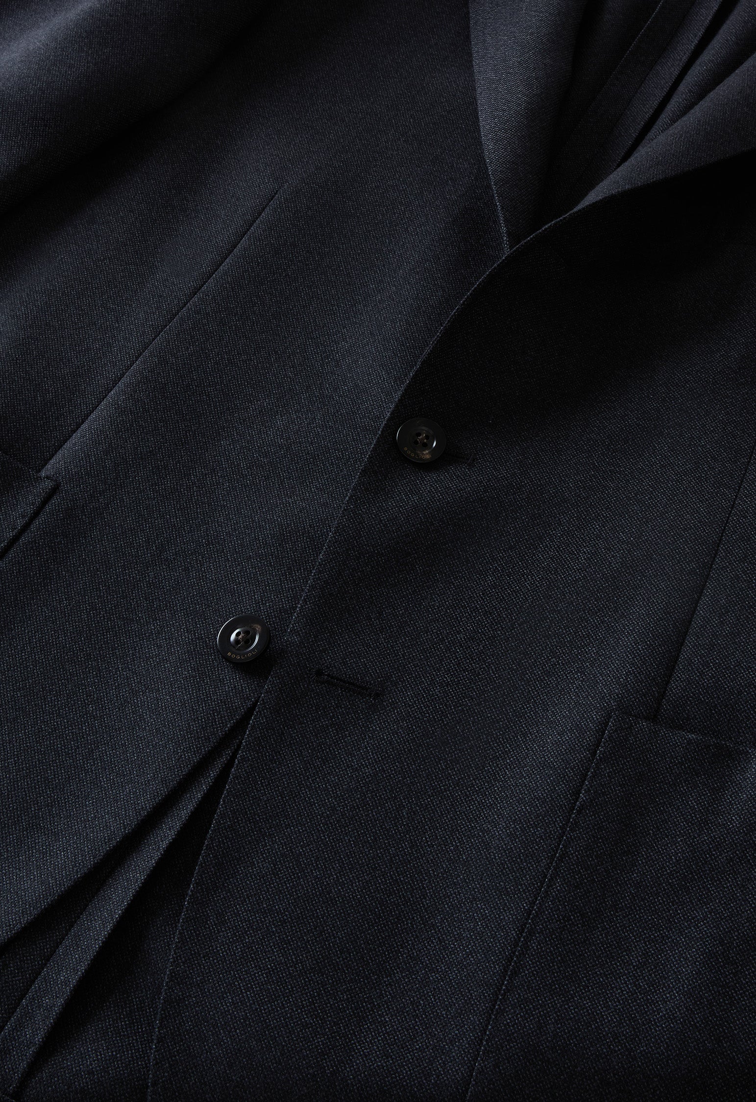 Dark Grey Wool Hopsack K-Jacket