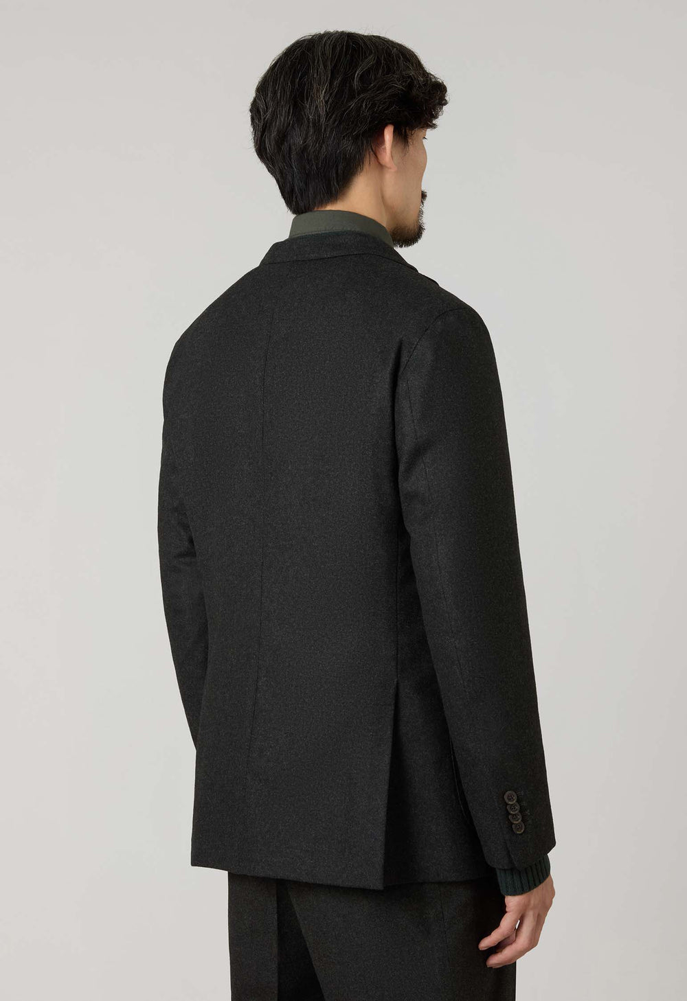 K-Jacket in flanella verde scuro
