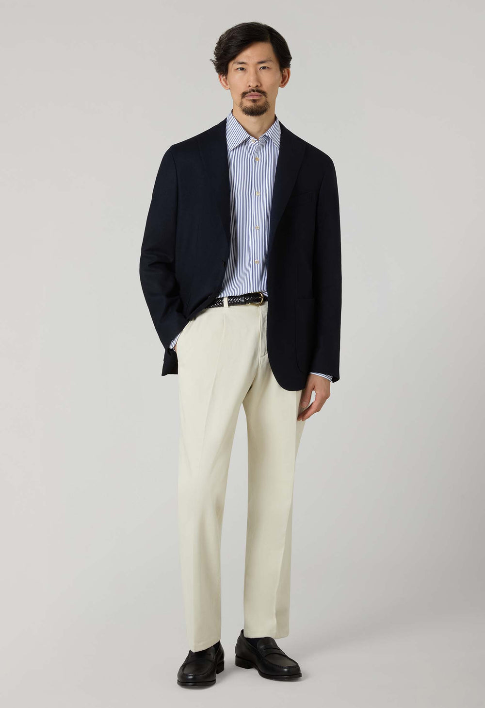 K-Jacket in flanella blu