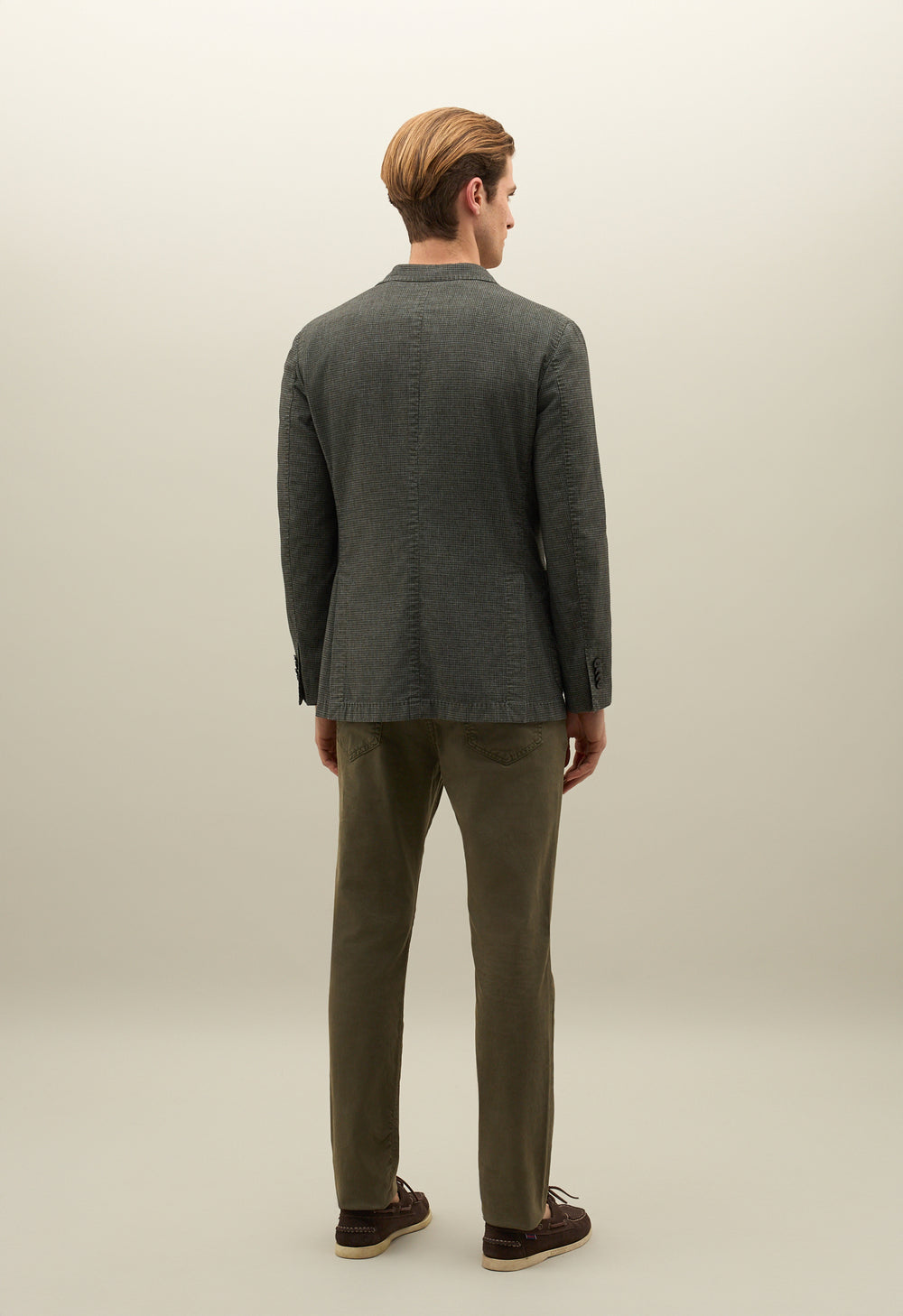 Green Garment Dyed Blended Cotton K-Jacket